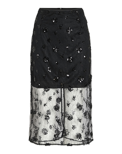  Vila - VIAda Midi Nederdel - Black Beauty